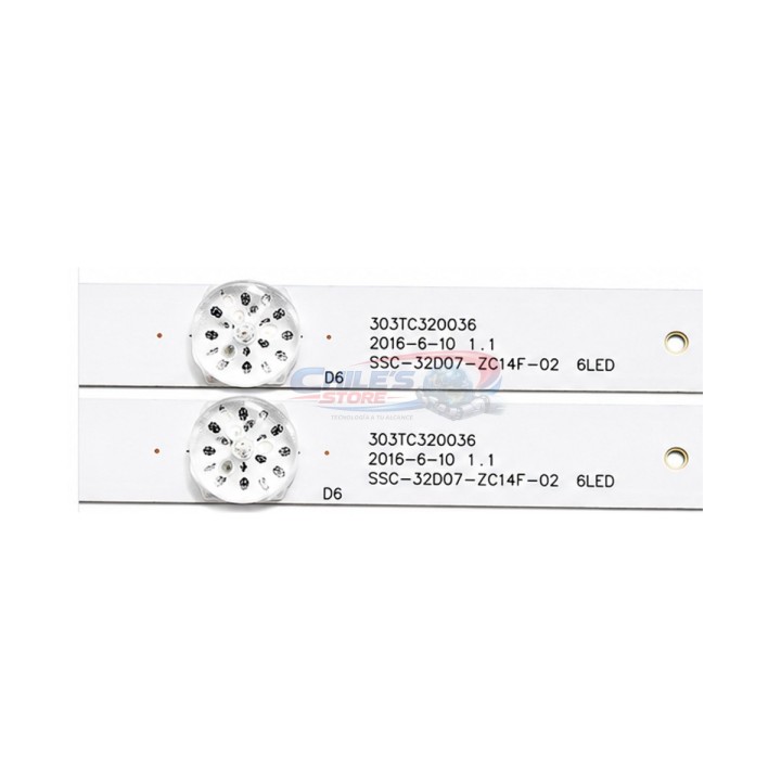 Tiras LED TCL 32D2900, 32S62 y 32S4900 | Chile’s Store