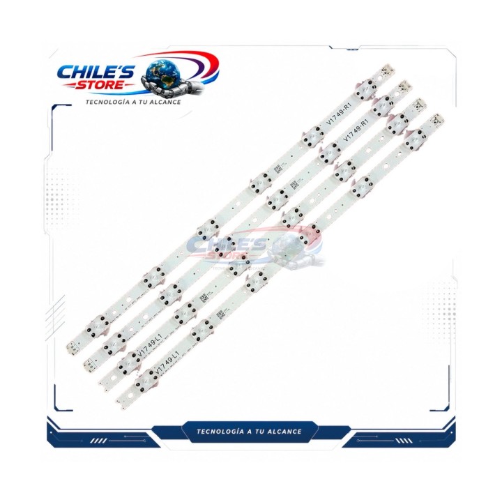 Kit 4 tiras LED LG 49UJ6510 y 49UJ6560 | Chile’s Store