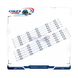 Kit 10 tiras LED LG 55LB y 55LF 55″ | Chile’s Store