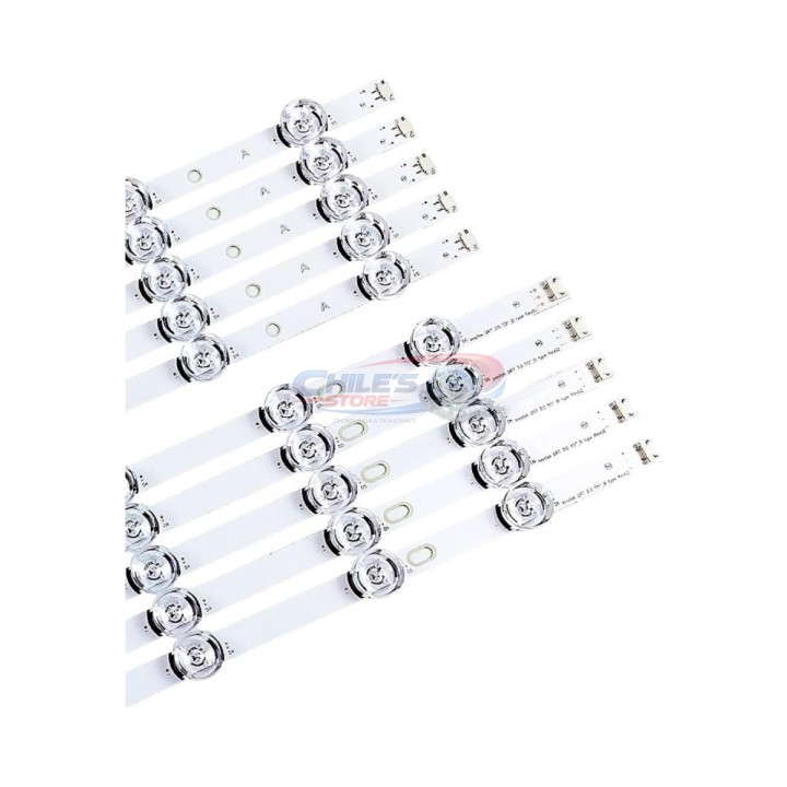 Kit 10 tiras LED LG 55LB y 55LF 55″ | Chile’s Store