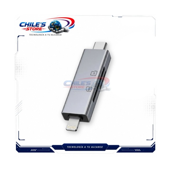 Lector SD y MicroSD Lightning USB-C IRM 14173 | Chile’s Store