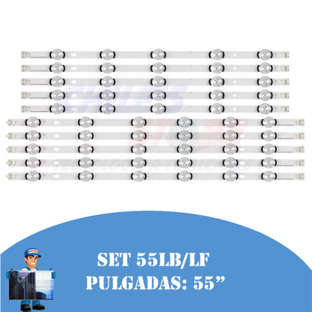 Tiras led LG 55LB/LF